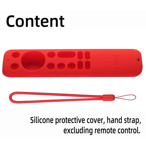 Oboe Silicone TV Remote Cover Compatible with One Plus Tv Remote RC-005A Q Series/U Series Smart Tv Q2 Pro Remote Protective Case with Lanyard