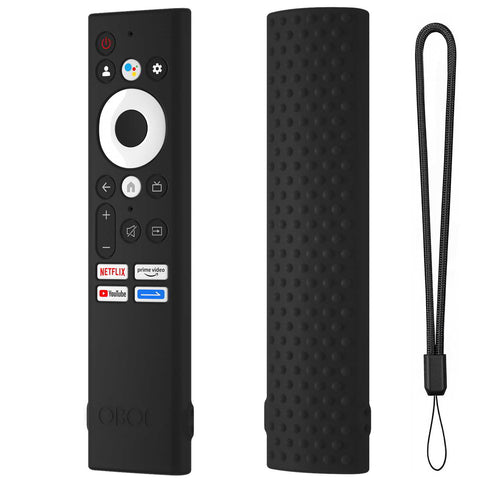 Oboe Silicone TV Remote Cover Compatible with Sansui Tv Remote/Croma Tv/Kodak Tv/Haier Tv/Blaupunkt Tv Remote Protective Case with Remote Loop [REMOTE NOT INCLUDED]