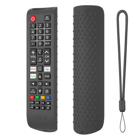 Oboe Silicone Tv Remote Cover Compatible with Samsung Smart Tv Remote BN59-01315 Tv Remote Protective Case with Lanyard