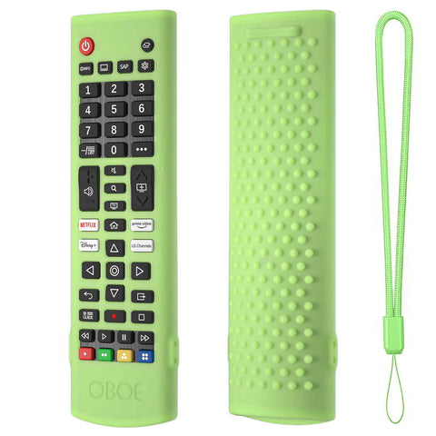 Oboe Silicone Tv Remote Cover Compatible with LG Smart LED TV Remote LG AKB750 Protective Case with Lanyard