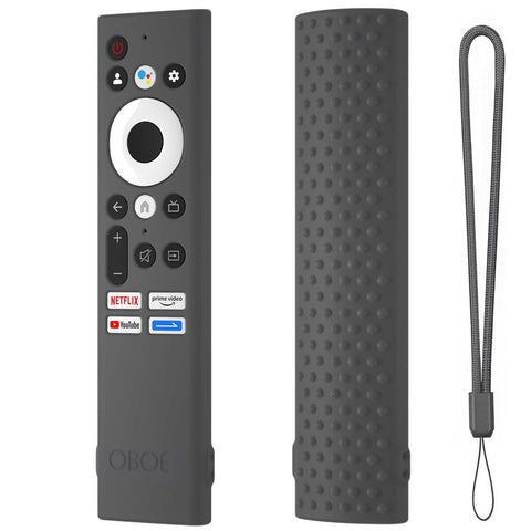 Oboe Silicone TV Remote Cover Compatible with Sansui Tv Remote/Croma Tv/Kodak Tv/Haier Tv/Blaupunkt Tv Remote Protective Case with Remote Loop [REMOTE NOT INCLUDED]