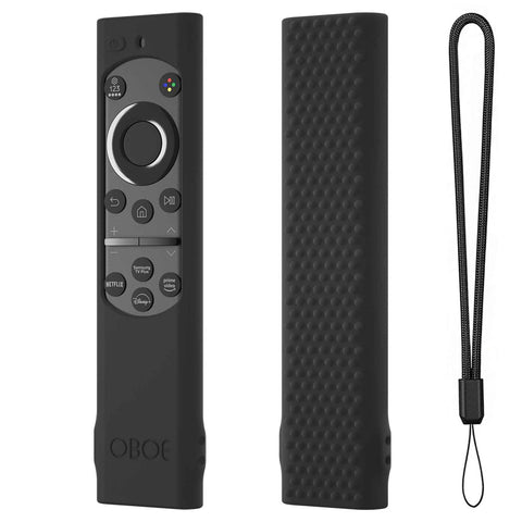 Oboe Silicone Tv Remote Cover Compatible with Samsung Smart Tv Remote BN59-01311 Samsung QLED TV Remote Half Wrap Protective Case with Loop