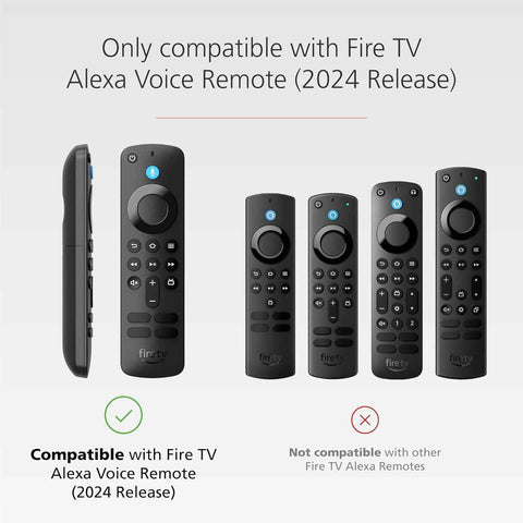 Silicone TV Remote Cover For All New Fire TV Stick 4k Remote & Fire Tv Stick HD Remote 2025 Model [Remote NOT Included]