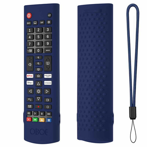 Oboe Silicone Tv Remote Cover Compatible with LG Smart LED TV Remote LG AKB750 Protective Case with Lanyard