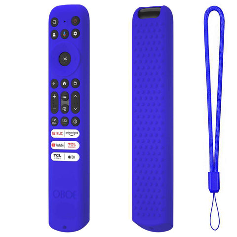 Oboe Silicone TV Remote Cover Compatible with TCL Tv Remote 2024 Model/TCL TV V6B SERIES QLED Remote Case with Lanyard