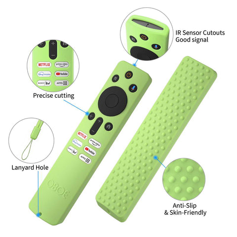 Oboe Silicone TV Remote Cover 'Compatible with' Xiaomi Mi Tv X Series 2024 / X Pro QLED Tv Remote 2024 Model Remote Protective Case with Remote Loop [Remote NOT Included]