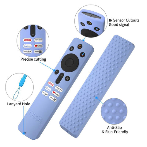 Oboe Silicone TV Remote Cover 'Compatible with' Xiaomi Mi Tv X Series 2024 / X Pro QLED Tv Remote 2024 Model Remote Protective Case with Remote Loop [Remote NOT Included]