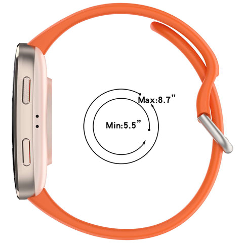 OBOE 22mm Silicone Airhole Strap 'COMPATIBLE WITH' Amazfit Bip 6/Bip 5/Amazfit GTR 4/3/3 Pro/2/2e/GTR 47mm (Black) [WATCH NOT INCLUDED]