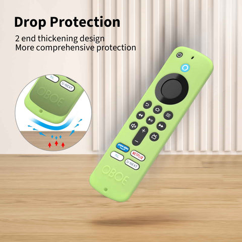 Silicone TV Remote Cover For All New Fire TV Stick 4k Remote & Fire Tv Stick HD Remote 2025 Model [Remote NOT Included]
