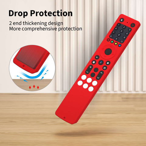 Oboe Silicone TV Remote Cover Compatible with TCL Tv Remote RC833A Case with Lanyard[Remote NOT Included]