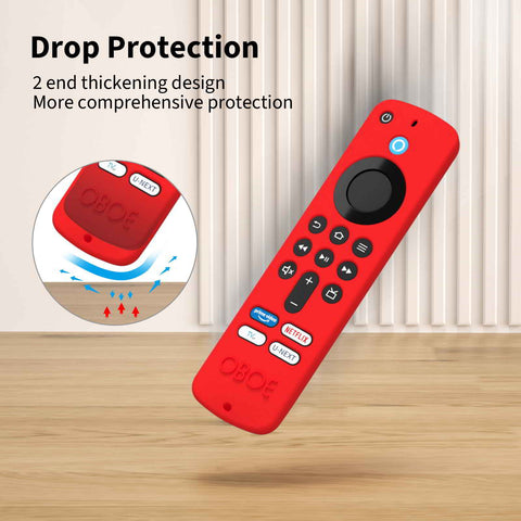 Silicone TV Remote Cover For All New Fire TV Stick 4k Remote & Fire Tv Stick HD Remote 2025 Model [Remote NOT Included]