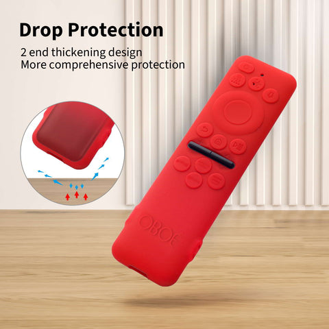 Oboe Silicone Tv Remote Cover Compatible with Samsung Smart Tv Remote 2025 Key Cover Case with Lanyard [Remote NOT Included]