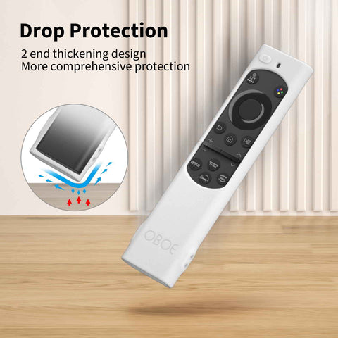 Oboe Silicone Tv Remote Cover Compatible with Samsung Smart Tv Remote BN59-01311 Samsung QLED TV Remote Half Wrap Protective Case with Loop