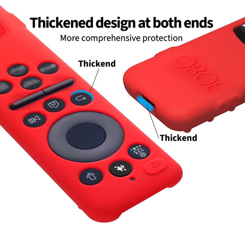 Oboe Silicone Tv Remote Cover Compatible with Samsung Smart Tv Remote 2025 Full Wrap Case with Lanyard [Remote NOT Included]