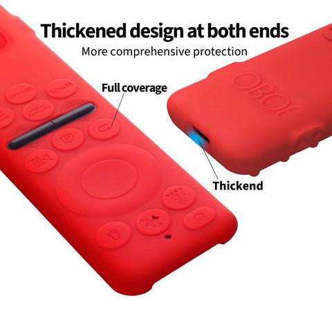 Oboe Silicone Tv Remote Cover Compatible with Samsung Smart Tv Remote 2025 Key Cover Case with Lanyard [Remote NOT Included]