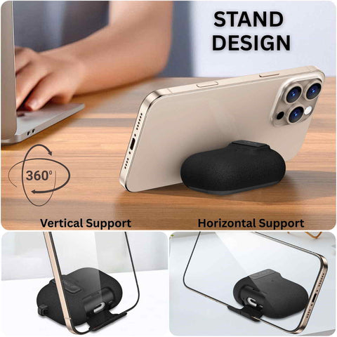 Oboe Aegis Case 'COMPATIBLE WITH' Apple Airpods Pro 3 Case Full Protection Cover with Phone Stand, Magnetic Lock & Keyring (Blue) [AIRPODS & CHARGING CASE NOT INCLUDED]