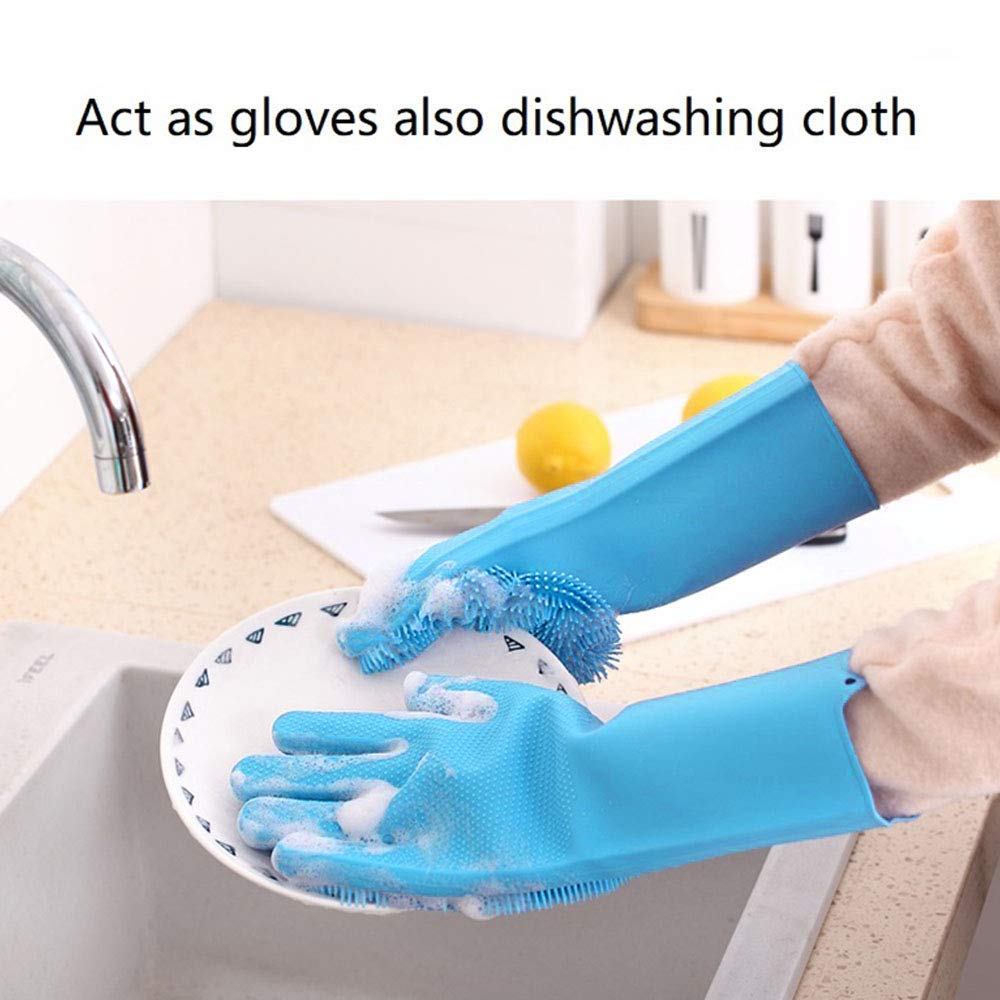 Multipurpose Anti-slip Silicone Gloves Reusable Dishwashing