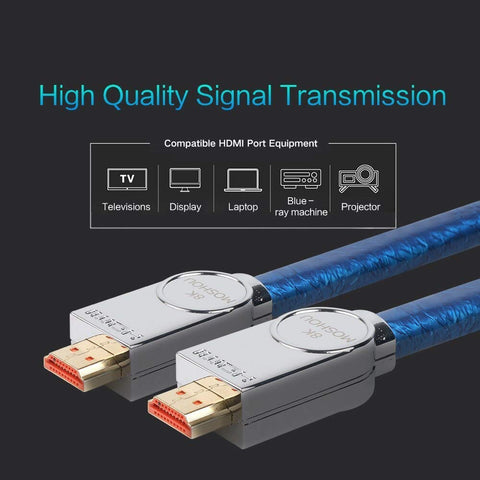 Oboe 1.0M HDMI 2.1 Cable support 8K@60Hz, 4K@120Hz, 48Gbps-Ethernet, eARC, Dolby Atmos Vision HDR10 4.4.4 Chroma, HDCP2.2, Up to 7680-by-4320 Resolution