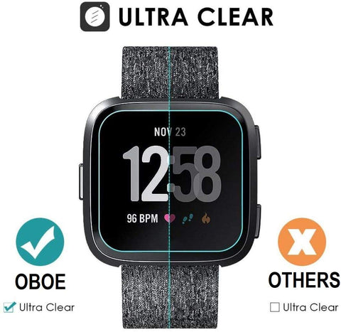 Oboe Watch Tempered Glass Compatible with Fitbit