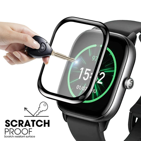 Oboe 3D Curved Screen Protector Compatible with Amazfit GTS 4 Mini Watch