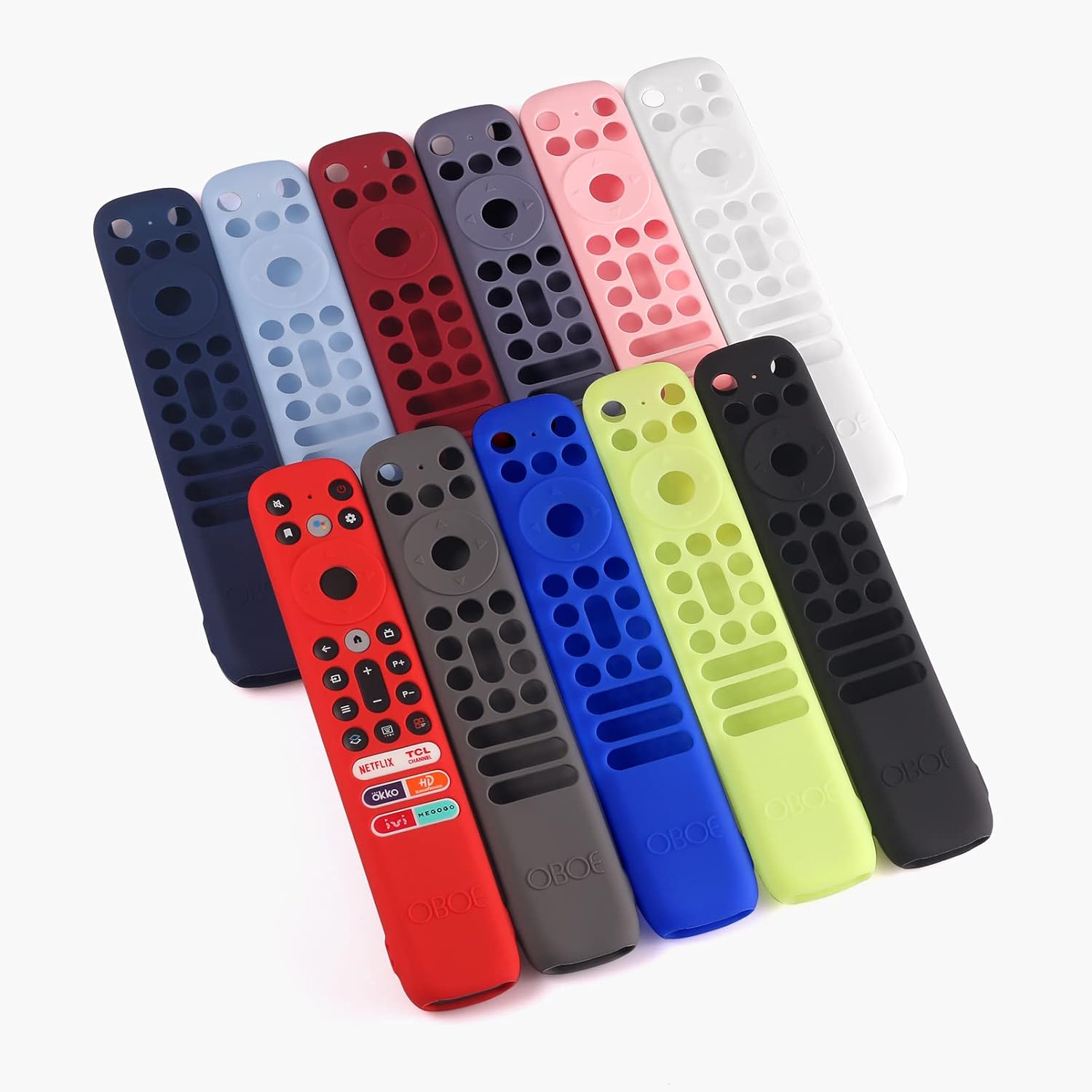 Remote Cover Box Oboe Silicone TV Remote Cover Case Compatible with TCL Tv Remote ...