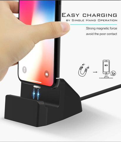 Oboe Magnetic Charging pin 3A Fast Charging Micro USB Port Charging Dock station