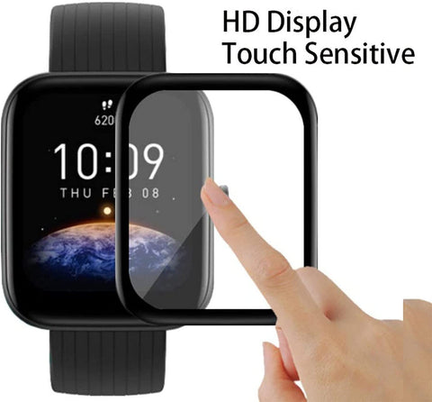 Oboe 3D Curved Screen Protector Compatible with Amazfit Bip 3 / Bip 3 Pro Watch