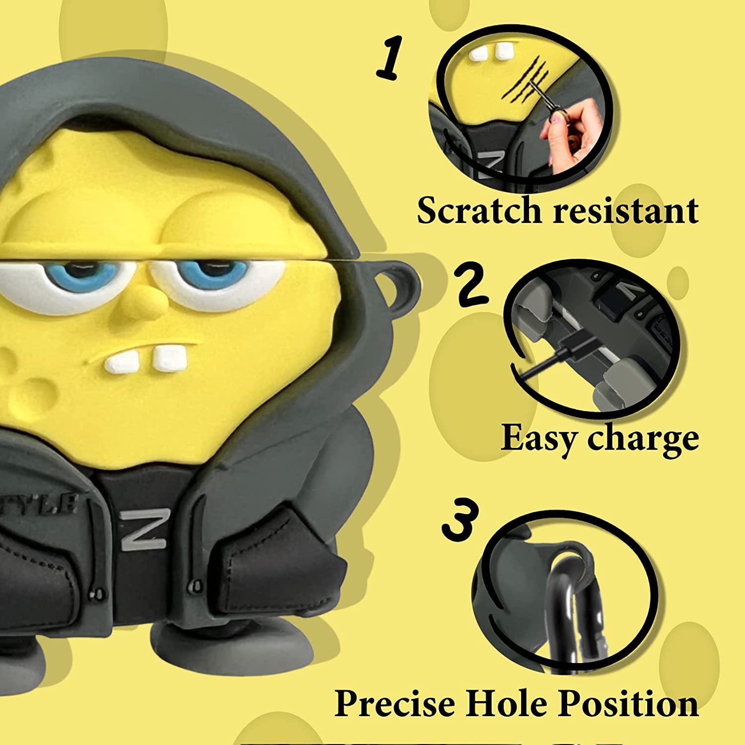 Oboe Silicone 3D Cartoon Case Compatible with Apple AirPods Pro