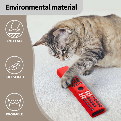 Oboe Silicone TV Remote Cover 'Compatible with' Xiaomi Mi Tv FX Series Remote XMRM-21 Case with Lanyard [Remote NOT Included]