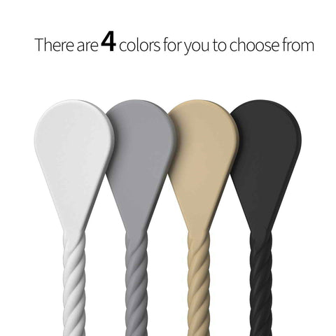 Oboe Silicone Magnetic Curtain Tiebacks Decorative Rope for Home Office- 2 Pieces