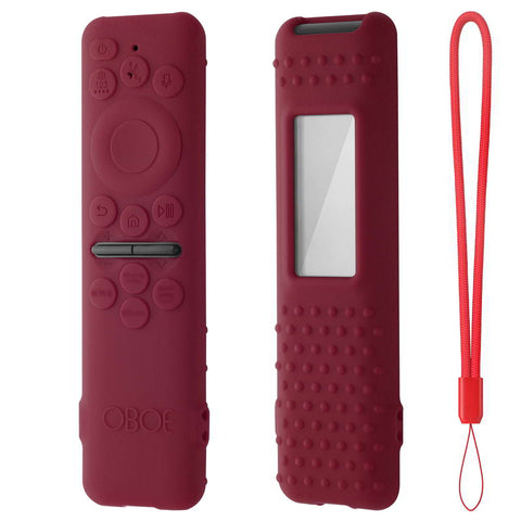 Oboe Silicone Tv Remote Cover Compatible with Samsung Smart Tv Remote 2025 Key Cover Case with Lanyard [Remote NOT Included]