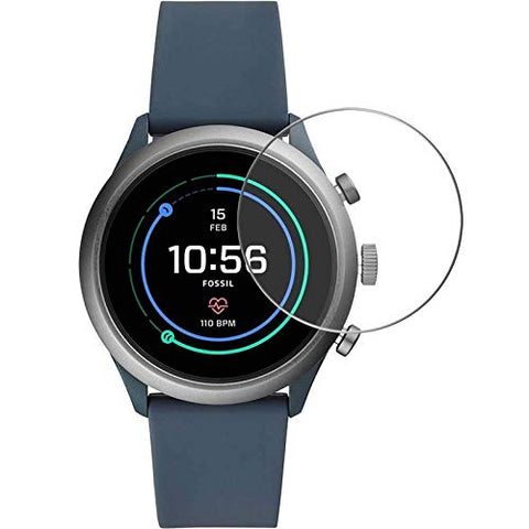 Oboe 43mm Screen Tempered Guard Compatible with Fossil Sport Smartwatch