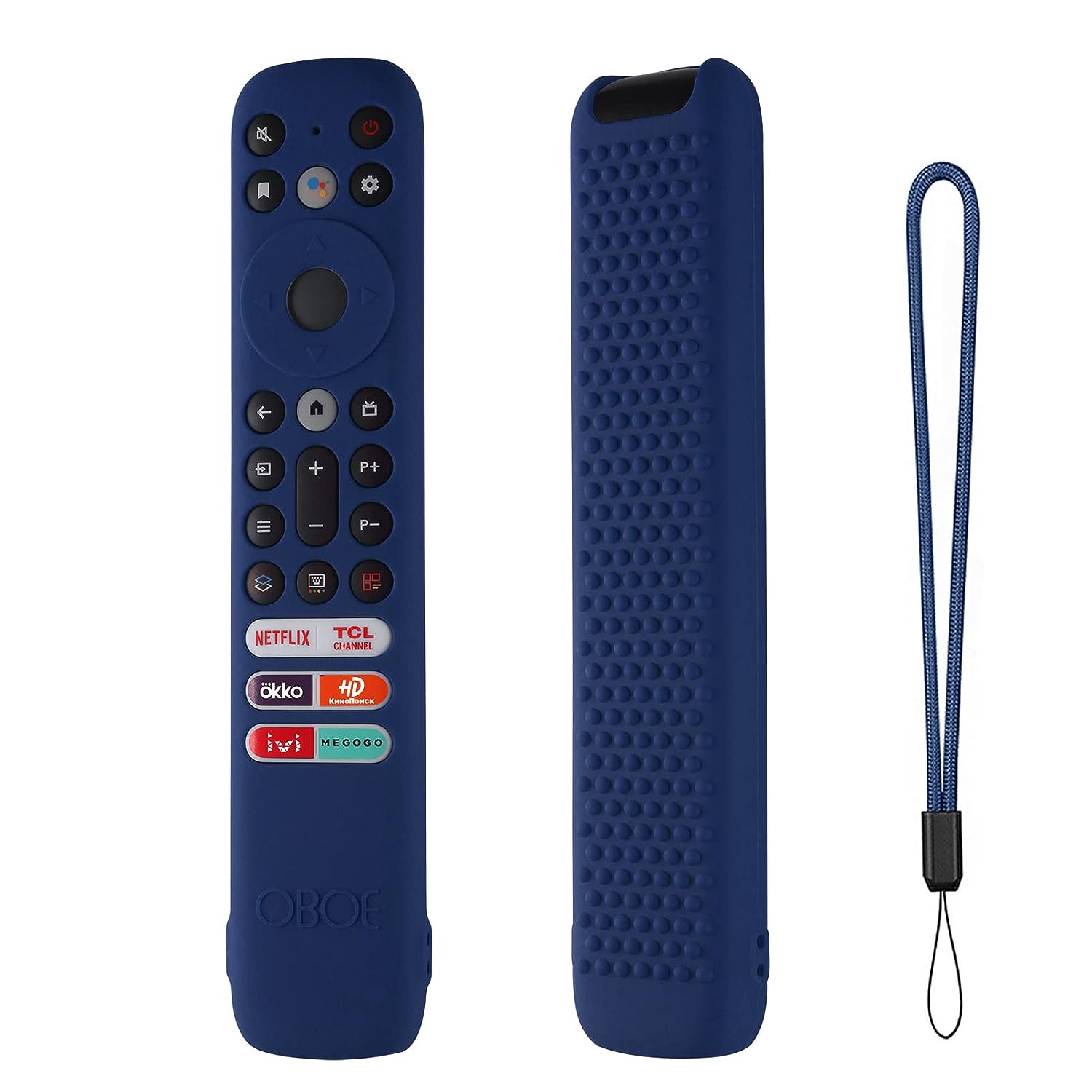 Blue Remote Rackjer Oboe Silicone TV Remote Cover Case Compatible with TCL Tv Remote ...