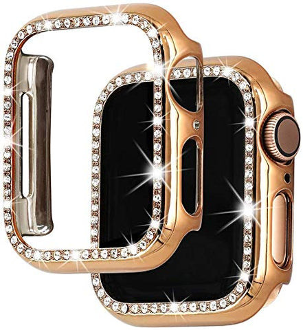 Oboe 40mm PC Case Crystal Rhinestone Protective Cover Compatible with iWatch Apple Watch 4/5